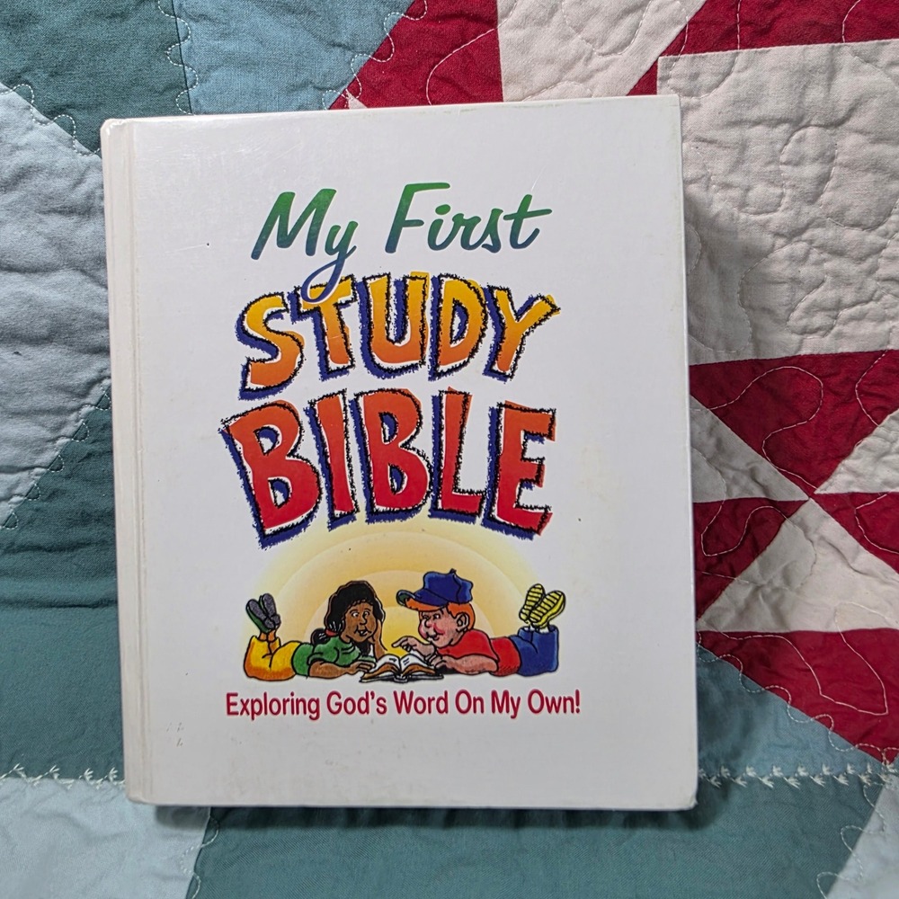 Tommy Nelson My First Study Bible Childrens Hardcover White Illustrated Stories*